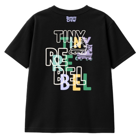 Koszulka dziecięca Tiny Rebel – streetwear kids (czarna)