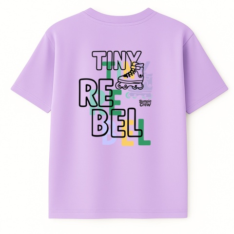 Koszulka dziecięca Tiny Rebel – skate styl dla dzieci (lilowa)