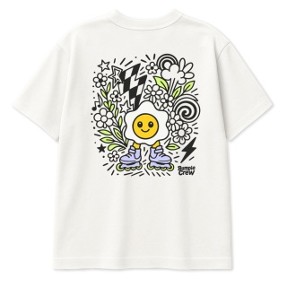 T-shirt dziecięcy Jajko Flower – miejski styl dla dzieci (biały)