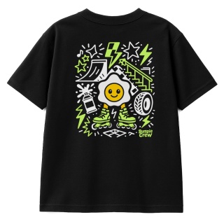 T-shirt dziecięcy Jajko Skatepark – styl skate dla dzieci (czarny)