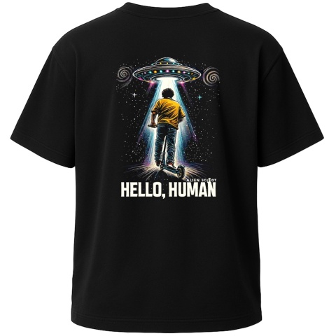 T-shirt dla hulajnogowca ufo alien scoot