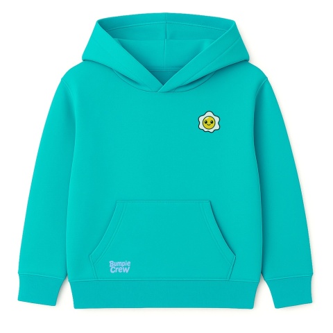 Bluza dziecięca Skating Is My Freedom – urban hoodie dla dzieci (turkusowa)