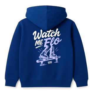 Bluza z kapturem dziecięca Watch Me Flo – freestyle urban hoodie (granatowa)