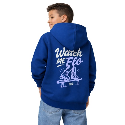 Bluza z kapturem dziecięca Watch Me Flo – freestyle urban hoodie (granatowa)
