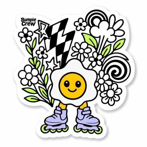 Naklejka Bumpie Crew Jajko flower
