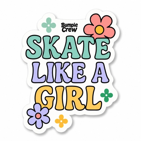 Naklejka Bumpie Crew Skate Like A Girl