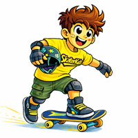 skati na deskorolce w koszulce